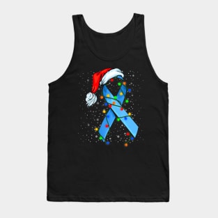 Diabetes Awareness Shirt Diabetes Ribbon Christmas Tank Top